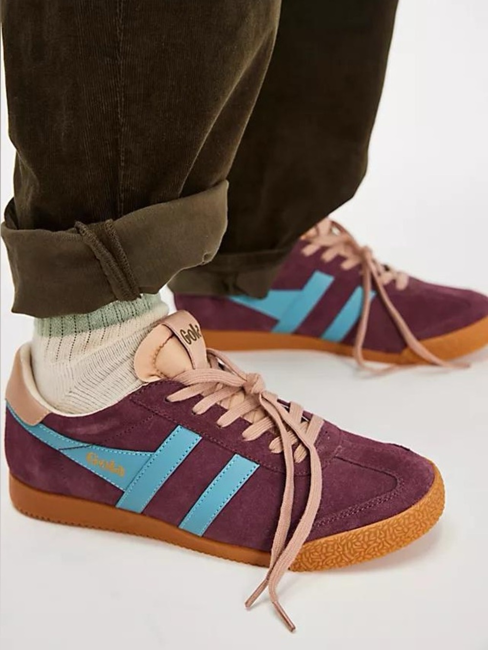 New Gola Elan Sneakers Windsor Wine Ocean Cameo